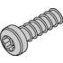 Schroff. Pan Head Screw, Torx (2.5x9.3), Self-Tapping, Steel Zinc Plated - 24560141