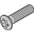 Schroff. Raised countersunk Screw, Cross Recess (M3x8), Steel Nickel Plated - 21100542