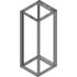 Schroff. 19in frame (Novastar), RAL 7021, Slim-Line, 9 U x 553 mm x 500 mm - 28230004