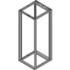 Schroff. 19 FRAME (NOVASTAR), HEAVY-DUTY, RAL 7021, 16 U X 553 MM X 800 MM - 28230430