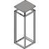 Schroff. RAISED TOP COVER Plain (NOVASTAR), 553 MM X 800 MM - 25230012