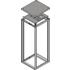 Schroff. Fan top cover (Novastar), with 3 fans, fan height 38mm, 553x600 - 27230086
