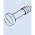 Schroff. Collar Screw Slotted, M2.5 X 11, Brass, Nickel - 21100379