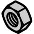 Schroff. Nut Hex M4 X 0.7-THD Zinc - 21100211