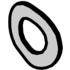 Schroff. Shakeproof Washer, Steel, Nickel - 21100142