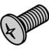 Schroff. Screw Machine Countersunk-HD Cross Recessed M2.5 X 0.45-THD 6mm-LG Steel Nickel - 21100515