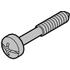 Schroff. Raised Countersunk Screw, Cross Recess, M2.5 X 10, Steel, Nickel Plated - 21100500