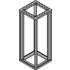 Schroff. 19 Inch Frame Screw Fixed, Frame Al Die-Cast, Uprights Al Extrusion - 22117774