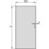 Schroff. Steel Door, 120 Degree Opening Angle - 21117187