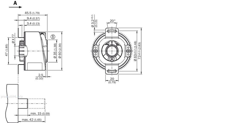 Sick. AFS/AFM60 SSI, Rotary   - AFM60B-BEAN008192 - 1059209