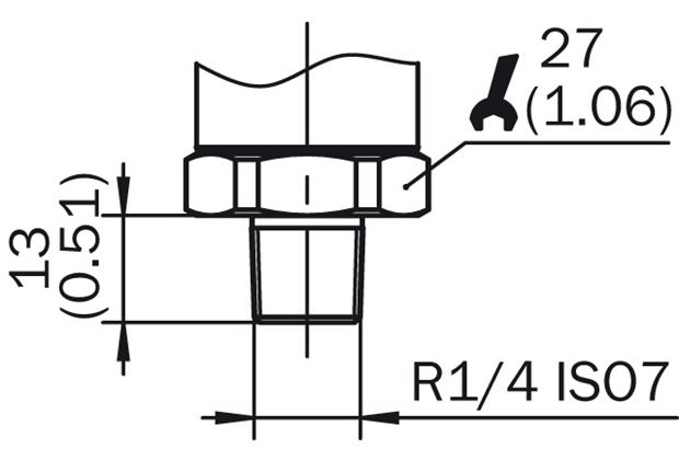 Dimensional drawing process connection