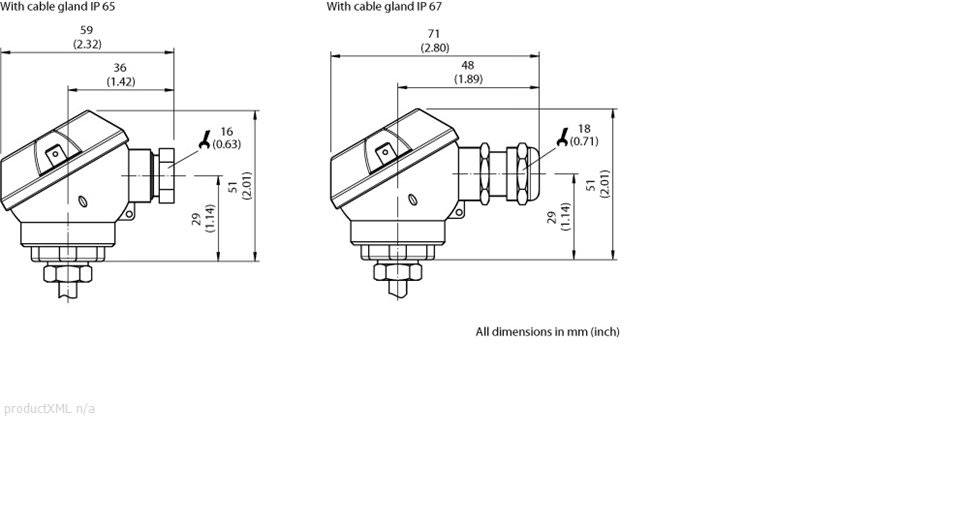 Dimensional drawing housing