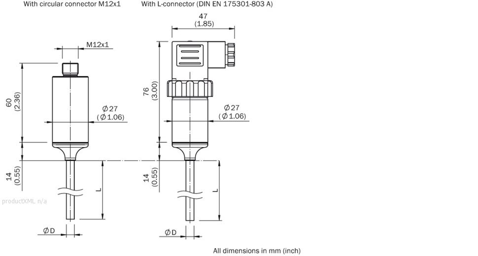 Dimensional drawing housing