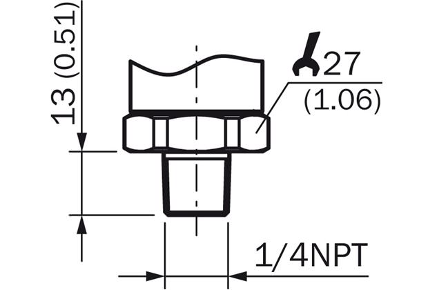 Dimensional drawing process connection