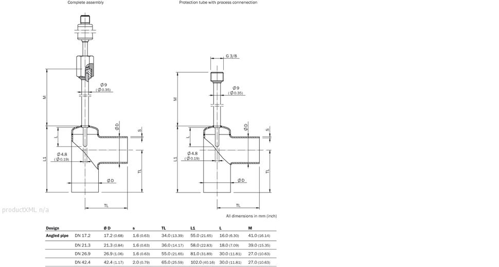 Dimensional drawing process connection