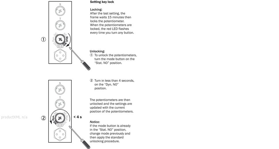 Setting the key lock