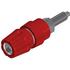 SKS Kontakttechnik. Conn Binding Post SKT 1 POS ST Panel Mount 1 Port - PKNI 20 B RED