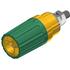 SKS Kontakttechnik. Conn Binding Post SKT 1 POS Screw ST Panel Mount 1 Port - PKI 100 , YELLOWGREEN