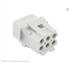 Souriau. Conn Rectangular F 6 POS Crimp ST Panel Mount - SMS6R3