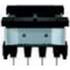 TDK ELECTRONICS. Ferrite Accessories Coil Former Black Polyterephthalate - B66243S1012T001