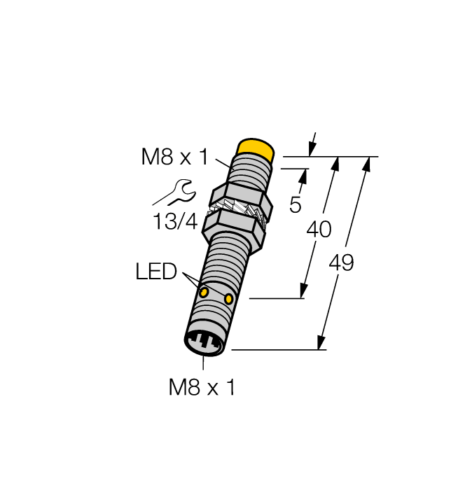 Turck. Индуктивный датчик - NI6U-EG08-AN6X-V1131 - 4635804