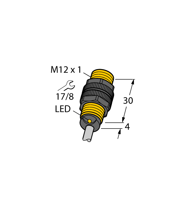 Turck. Индуктивный датчикс расширенным диапазоном температуры - BI2-P12-Y1X/S97 - 4030021