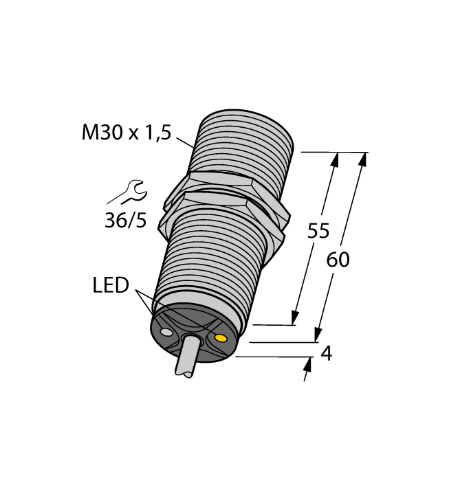 Turck. Индуктивный датчик - BI10U-M30-ADZ30X2 - 4282610
