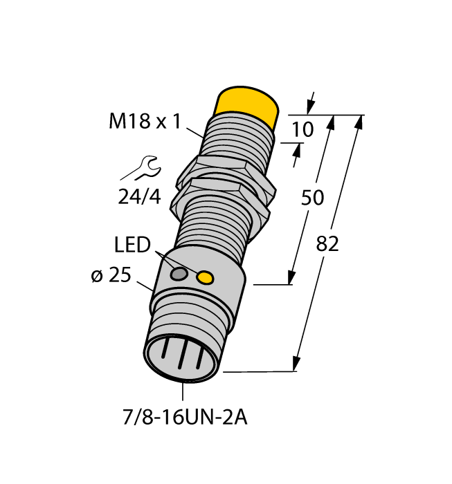 Turck. Индуктивный датчик - NI12U-G18-ADZ30X2-B1331 - 4281412