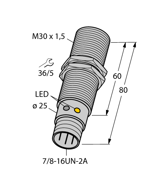 Turck. Индуктивный датчик - BI10U-G30-ADZ30X2-B1131 - 4281612