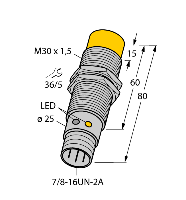 Turck. Индуктивный датчик - NI20U-G30-ADZ30X2-B1131 - 4281812