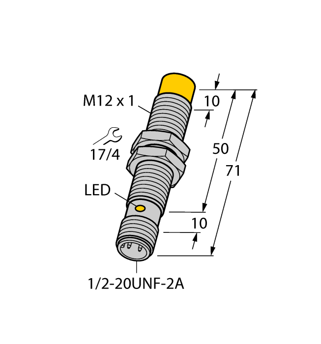 Turck. Индуктивный датчик - NI8U-G12-ADZ32X-B3131 - 4281105
