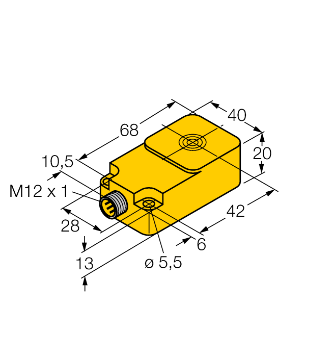 Turck. Индуктивный датчикдля распознавания материала - BI8-Q20-2LU-H1141/S950 - 1534613