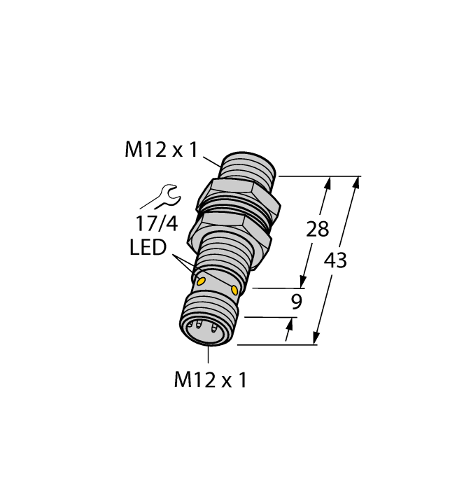 Turck. Индуктивный датчик - BI2-G12K-AP6X-H1141 - 4670260