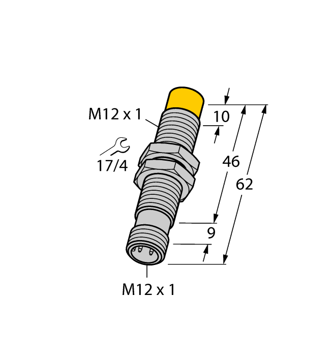 Turck. Индуктивный датчикс аналоговым выходом - NI5-M12-LIU-H1141 - 1535535