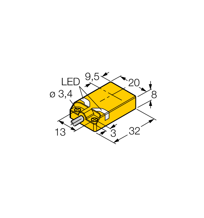 Turck. Индуктивный датчик - NI10U-QP08-AP6X2 - 1662015