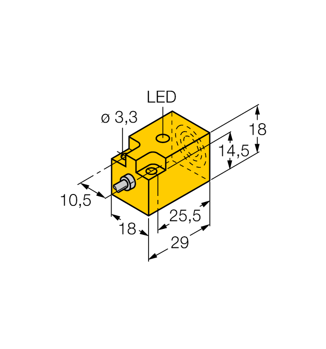 Turck. Индуктивный датчик - NI5-Q18-AP6X - 4614606