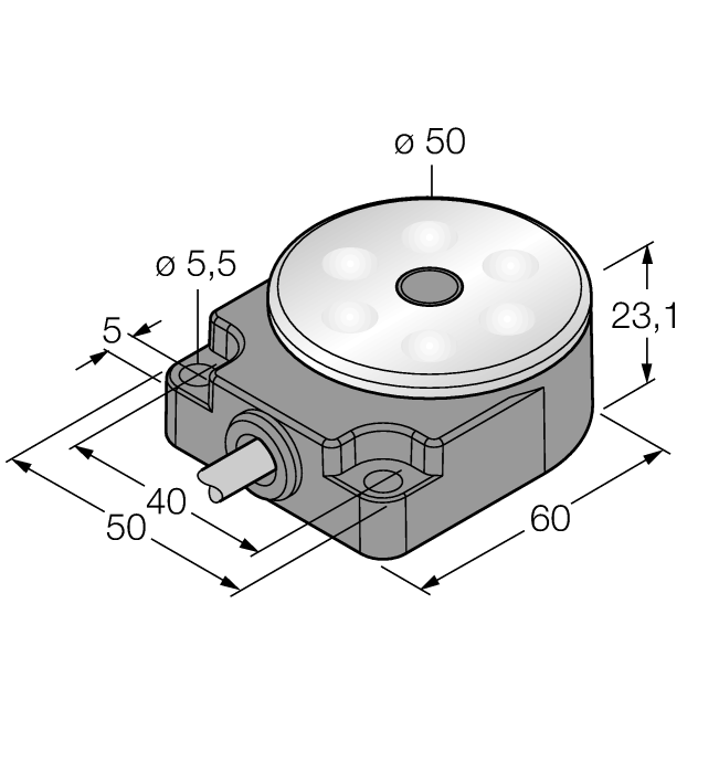 Turck. подсветка рабочего местаSpotleuchte - WL50FPB - 3011625