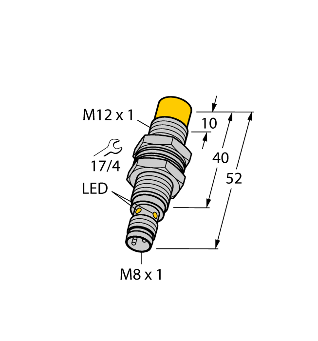 Turck. Индуктивный датчик - NI10U-M12-AN6X-V1131 - 1634795