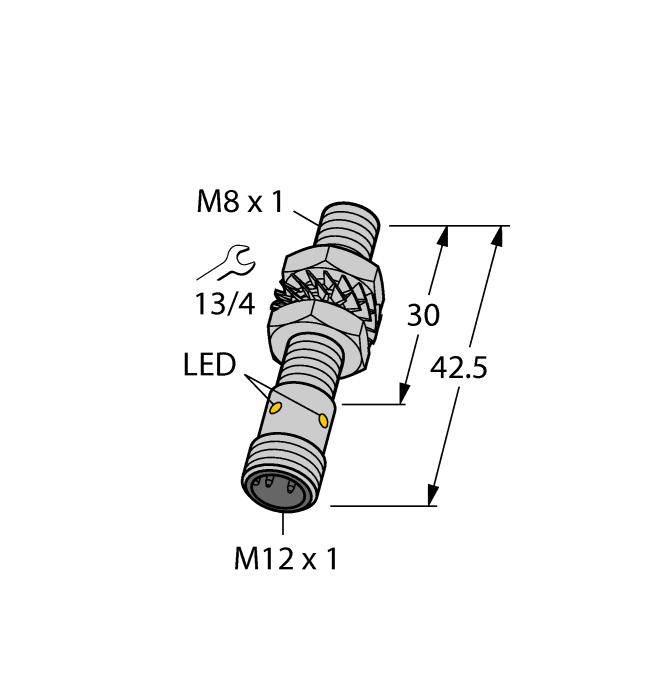 Turck. Индуктивный датчик - BI3U-EM08-AP6X-H1341 - 4602412