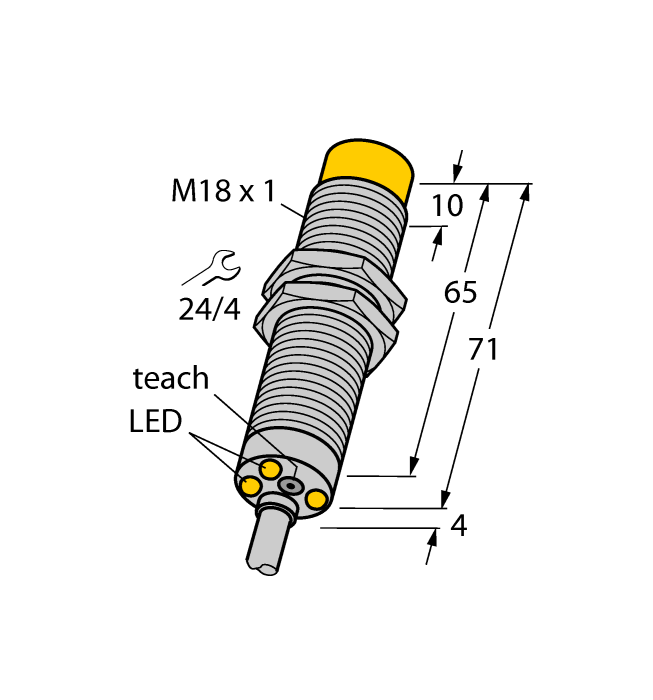 Turck. Индуктивный датчикмонитор скорости вращения - DTNI12U-M18E-AP4X3 - 1582234