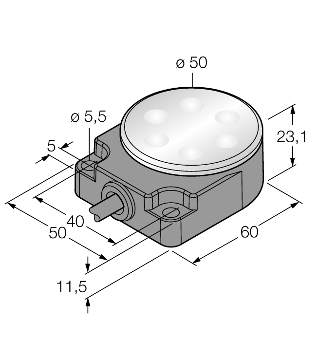 Turck. подсветка рабочего местаSpotleuchte - WL50F - 3010984