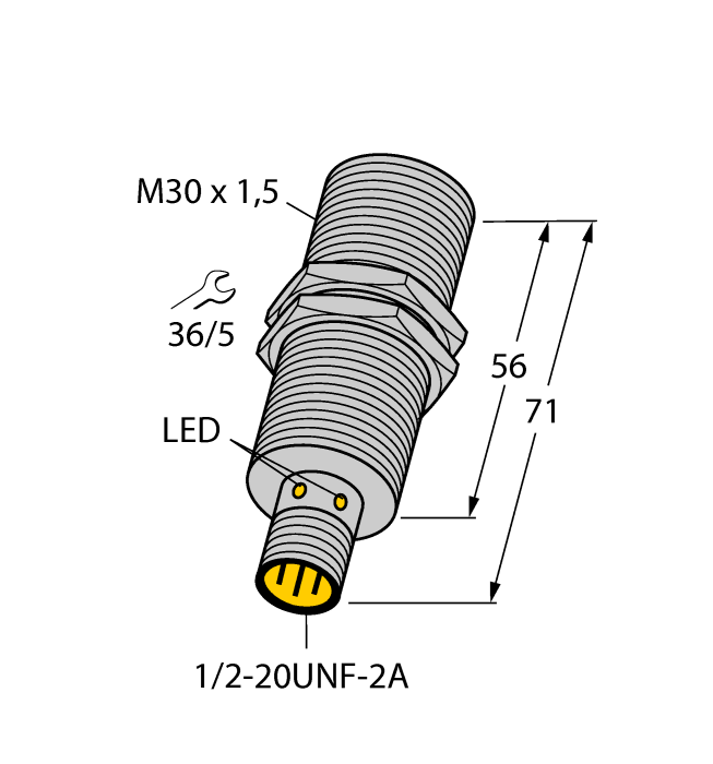 Turck. Индуктивный датчик - BI10U-G30-ADZ30X2-B3131 - 4281613