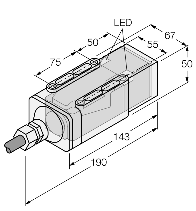 Turck. Индуктивный датчикДля подводного применения - NI35-CP40-VP4X2/S369-F 30M - 1569425
