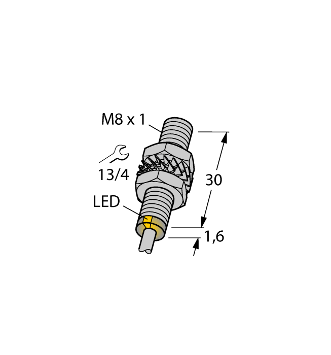 Turck. Индуктивный датчик - BI3U-EM08-AP6X - 4602411