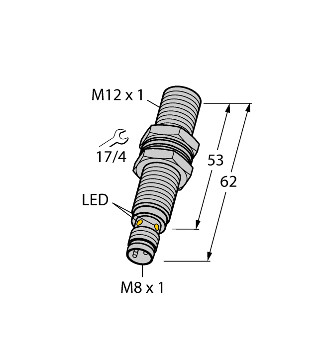 Turck. Индуктивный датчикс увеличенной дистанцией срабатывания - BI4-G12-AP6X-V1131 - 1690703