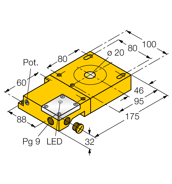 Turck. индуктивный датчикКольцевой датчик - NI20R-S32SR-VP44X - 1440001