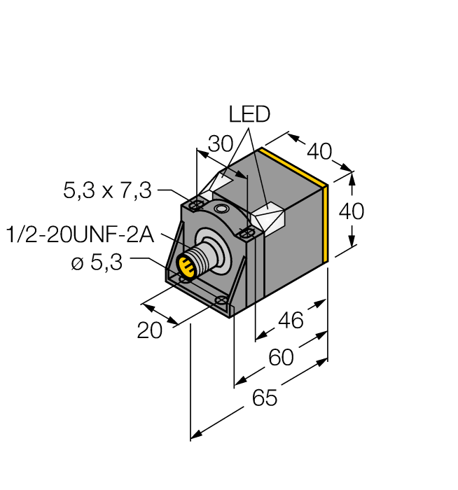 Turck. Индуктивный датчик - NI25U-CK40-ADZ30X2-B3131 - 4280230