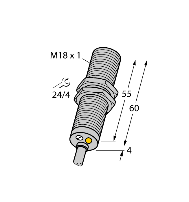 Turck. Индуктивный датчикс аналоговым и переключающим выходом - BI8-M18-LUAP6X - 4615010