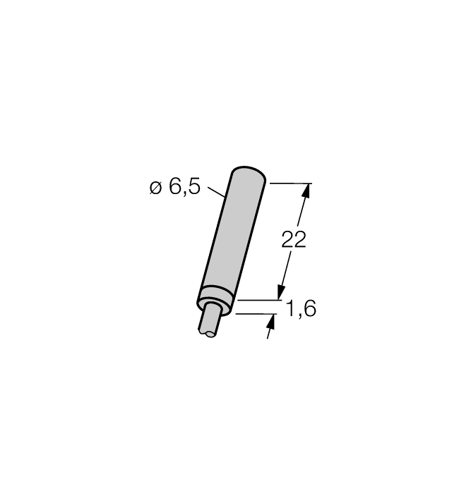 Turck. Индуктивный датчик - BI1,5-EH6,5K-Y1 - 1004600