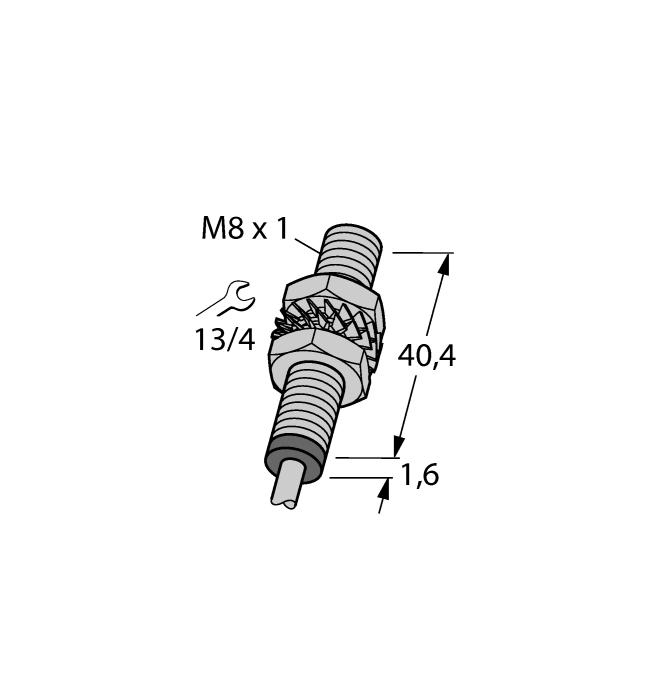 Turck. Индуктивный датчикс аналоговым выходом - BI1,5-EG08-LU - 1533003